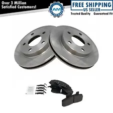 Front Metallic Disc Brake Pads & Rotors Kit for Buick Chevy Olds Pontiac (For: 1988 Oldsmobile Cutlass Ciera)