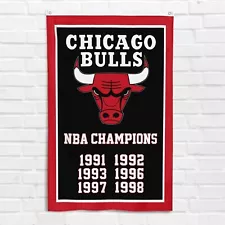 For Chicago Bulls Fans 3x5 ft Flag NBA Champions American Basketball Banner