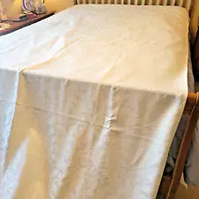 Avon Home Banquet Size Ivory Damask Tablecloth 144 X 60 Oblong RN#20224