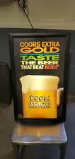 Coors Extra Gold Plastic Lighted Sign