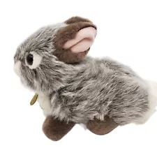 Miyoni Tots by Aurora Bunny Rabbit Plush 8” Gray Stuffed Animal Netherland Dwarf