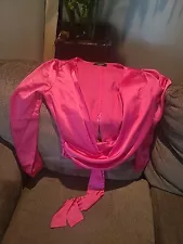 Pink Satin Blouse