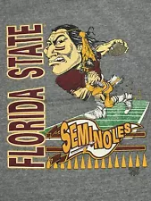 Vintage 80s Florida State Seminoles FSU Medium Single Stitch Graphic TSHIRT USA