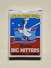 1984 Drake BAKERIES 33 Card BIG HITTERS Factory BASEBALL Set BOGGS STRAWBERRY