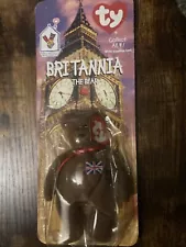 Britannia The Bear-1997 McDonald's Ty Beanie Baby with Rare Errors 1993 OakBrook