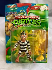 1993 Playmates TMNT SCRATCH Action Figure in Blister Pack UNPUNCHED **READ**