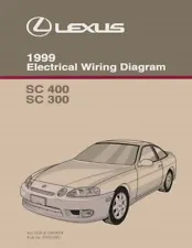 1999 Lexus SC 400 SC 300 Wiring Diagrams Schematics Layout Factory OEM