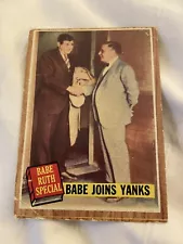 Babe Ruth Joins Yanks Topps 136 card .