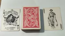 RARE Antique C. 1895 A. Dougherty Outing #17 Deck Playing Cards , Complete