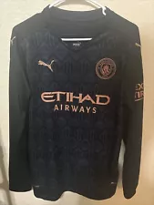 Manchester City Black Jersey Long SleevePuma Sz Medium Kdb Kevin De Bruyne