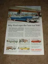 1956 Ford Wagons Ad, Parklane Squire Ranch +!