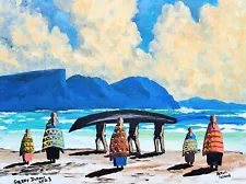 Original Painting,Irish Art,Currach Achill Island Mayo Ireland by Gerry Dillon