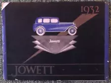 JOWETT RANGE CAR SALES BROCHURE 1932