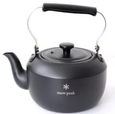 Snow Peak Teapot Classic 1.5 Matte Black Round Kettle Pot Not For Sale NEW