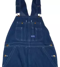 NWT Mens BIG SMITH Denim Bib Overalls 32 x 30 Comfortable Relaxed Blue Jean Bibs