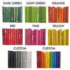 Modern Hardback Books | Decorative Books By Color | PRICE is per FOOT