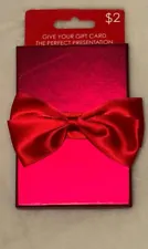 Lot of 6 - Metallic Red Holiday Christmas Gift Card Holders Box w/ Bow - Macy's