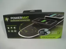 Powermat Wireless Charging System 3 Device Home Office Mat PowerCube Open Box