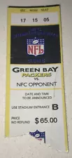 1/12/97 Panthers Favre Packers 1996 NFC Championship NFL Ticket Stub Lambeau