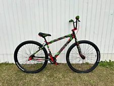 DBLOCKS BIG RIPPER BMX Bike 29" Green/Red Camo Bicycle by SE Bikes