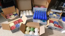 24-566 Lot of 63 NOS Boxed PartyLite Scented Candles Tealights votives Balls ++