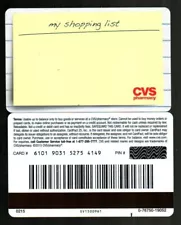 CVS PHARMACY My Shopping List 2015 Gift Card ( $0 )