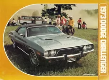 Dodge Challenger 1973 USA Market Foldout Sales Brochure Rallye