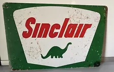 Sinclair Dino Supreme Oil Sign - Vintage Style - Metal - Gas & Oil