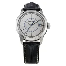 HAMILTON H40555781 AMERICAN CLASSIC RAIL ROAD Gray Automatic Leather