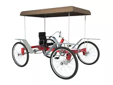 4 Wheel Bicycle Plans Do-It-Yourself Pedal Vehicle Quad Cycle Cart Pedicab