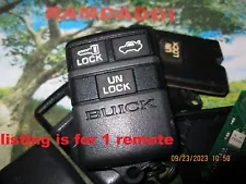 GREAT! OEM Buick Logo 25602667 8 9 Key Fob Remote LeSabre Park Avenue Riviera (For: 1993 Buick Park Avenue)