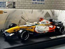 1:18 *BOXED* HOT WHEELS F1 Formula 1 RENAULT R27 Fisichella 2007 #3 Model Car!