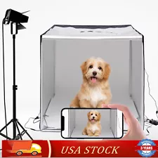 39x39" Large Portable LED Photo Light Box Tent Cube Studio Photography Foldable