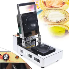 Ice Cream Waffle Machine Commercial Burger Grill Gelato Panini Press Maker