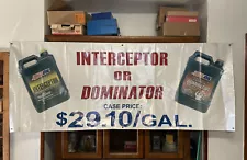 Amsoil Interceptor & Dominator BANNER SIGN Dealer OEM 7' x 3'