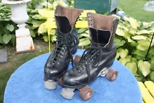 VTG size 9 Betty Lytle Styled by Hyde Black Roller Skates Mens 10 High Top