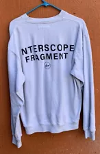 Interscope records fragment collaboration white crewneck sweatshirt size medium