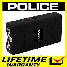 POLICE Stun Gun 800-380 BV Mini Rechargeable LED Flashlight Black