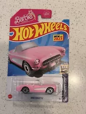 Hot Wheels 2023 HW Screen Time 9/10 Blue 1956 Corvette Barbie New For 2023