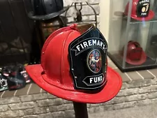 80’s Cairns 5A Large Leather Fireman’s Fund Fire Helmet NOS Pre-MSA