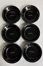 FISHS EDDY - 6 Black Sauce / Snack Bowls “Livery Cab” - 4.5”x 1.5”