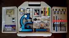 Micro-Science Deluxe Microscope Kit in Case with Slides and Tools for Kids