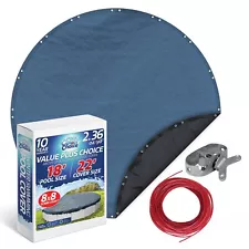 PoolCoverChoice Winter Swimming Pool Cover for 18 ft Round Pool