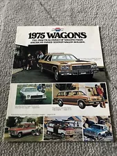 1975 Chevrolet Station Wagon Sales Brochure Blazer, Suburban, Impala