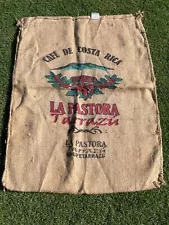 Cafe De Costa Rica La Pastora Tarrazu COFFEE BEANS Burlap Jute Bag Sack