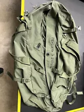 canvas us military army duffel bag OD Green