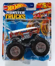 2024 Hot Wheels® Diecast Monster Trucks™ Live 3/8 Red 5 Alarm™ Fire Truck 1/64