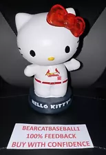 HELLO KITTY ST. LOUIS CARDINALS BOBBLEHEAD LIGHT UP BOW 9-19-24 THEME NIB!