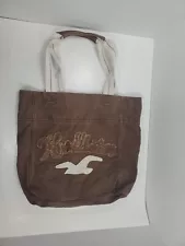 Hollister Bag Logo Brown Tote Book