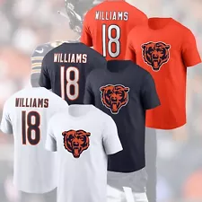 HOT SALE!! Caleb Williams #18 Chicago Bears Name & Number T-Shirt For Fans